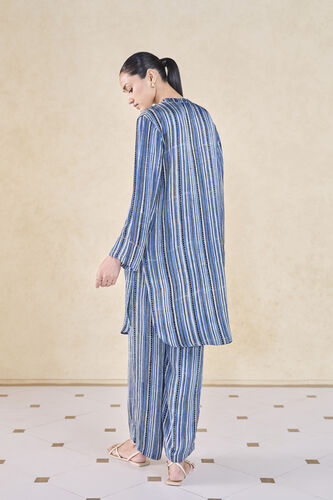 Freshwater Handcrafted Ajrakh Co-ord - Blue, Blue, image 2